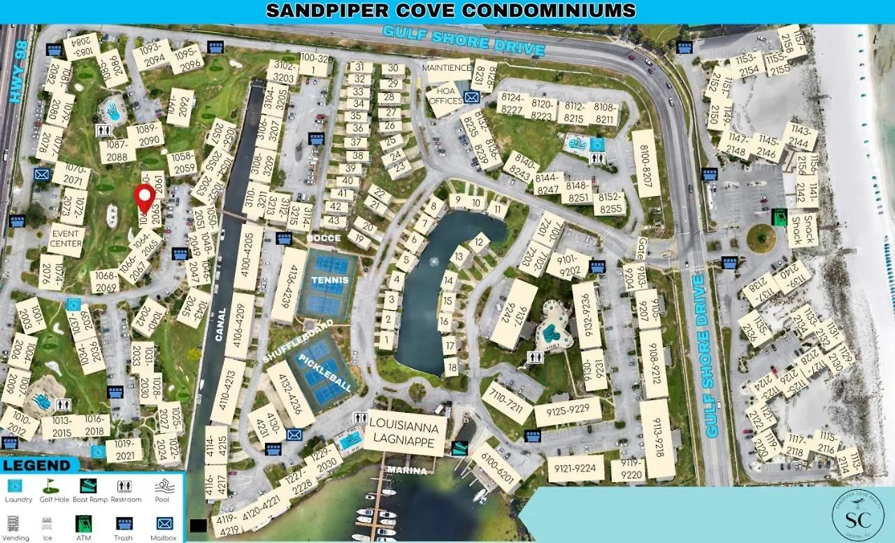 Sandpiper Cove Unit 2063 Private Beach Access Destin 0*,  United States